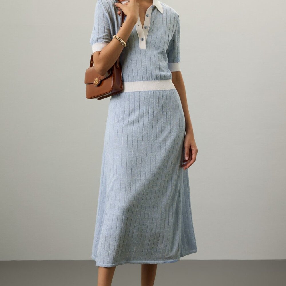 BOSS Polo Knit Midi Dress, 6